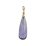 14K Yellow Gold Amethyst Briolette Pendant