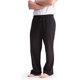 Mens Plain Light Weight Cotton Rich Jogging Bottoms/Jog Pants With Elasticated Waist (Open Cuff)
