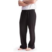Mens Plain Light Weight Cotton Rich Jogging Bottoms/Jog Pants With Elasticated Waist (Open Cuff)