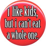 Rude Adult Attitude Button #1-Insult