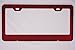 Chevy Camaro Red Stainless Steel License Plate Frame