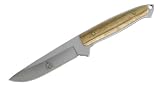 Puma TEC Guertelmesser, AISI 420, Olivenholz, Lederscheide