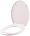 Mebasa MYBWCSC00S Abattant WC blanc de myBath avec frein de chute