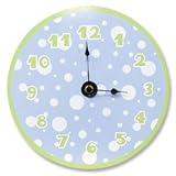 BLUE W/ SAGE - WALL CLOCK