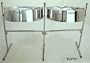 Double Tenor Pan Set, Chrome Finish