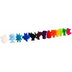 Vacu vin 1886260 Glassmarker Creepy Creatures 12-er Set
