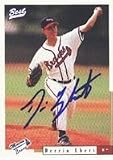 Derrin Ebert, Macon Braves - Braves Affiliate Autographed Card