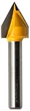 Kempston 202011 V Groove Bit, 1/4-Inch Shank, 1/2 Cutting Diameter by 5/8 Cutting Length by 60D