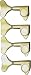 MINI BASS 4 IN LINE GOLD LEFT HAND