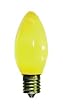 7 Watt Ceramic Yellow C9 Light Bulb / Intermediate Base / Incandescent Christmas Light Bulb / Holiday Light Bulb