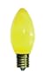 5 Watt C9 Yellow Ceramic Replacement Bulb
