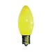 7 Watt Ceramic Yellow C9 Light Bulb / Intermediate Base / Incandescent Christmas Light Bulb / Holiday Light Bulb