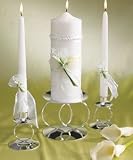 Bridal Beauty Calla Lily Unity Pillar Candle (Set of 1) - by Weddingstar