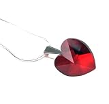 Swarovski Crystal Heart Pendant Ruby Red