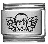 Clearly Charming Angel Laser Italian Charm
