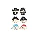 ~ 12 ~ Pirate Masks ~ Foam ~ NEW