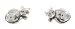 Les Trésors de Nadège - Boucles d'Oreilles Chat qui Dort 1 - Argent 925/000