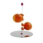 A di Alessi Lilliput Salt and Pepper Set with Magnetic Base, Orange (ASG02 O)