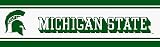 Michigan State Spartans NCAA Licensed 5 1/4 H x 15' L Border