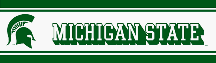Michigan State Spartans NCAA Licensed 5 1/4 H x 15' L Border