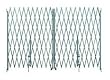 Industrial Grade 2XZG9 Steel Folding Gate, Opening 14-16Ft