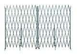 Industrial Grade 2XZG9 Steel Folding Gate, Opening 14-16Ft