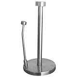 Steeltek 18/8 Brushed Stainless Steel Paper Towel Holder with Spring