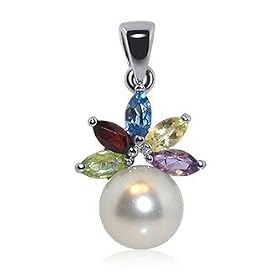 New Genuine Gemstone .925 Sterling Silver Pendant charm by 