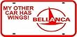 BELLANCA LICENSE PLATE pilot car sign