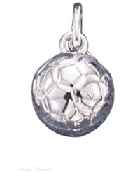 Sterling Silver 3D Soccer Ball Sports Charm