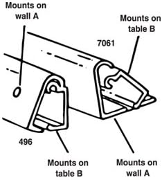 2 - Pc. Patrick 30" Sliding Table Supports