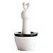 Wenko 52597100 Luftbefeuchter Giraffe - konischer Keramik-Verdunster, � 8.5 x 16 cm, wei�-schwarz