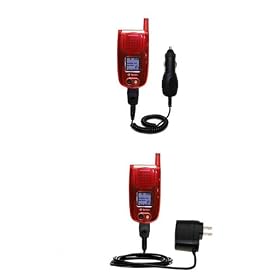 Essential Kit for the Sanyo PM-8200 includes a Car and Wall Charger - Gomadic Brand w/ TipExchange Technology