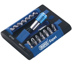 Draper Expert 15 Piece Magnetic Bit Holder Set 87954 Draper MBH15
