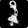 PURELY CHARMING Pet Charm/Pendant with Handset Swarovski Crystals - Super Mario Magic Mushroom