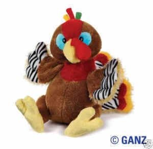 Webkinz HM418 Thanksgiving Turkey Plush Animal