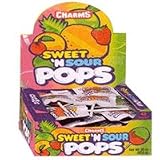 Charms Sweet And Sour Pops - 48 Lollipops/Box