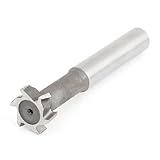 uxcell Tスロットカッター　Tスロットフライス　6フルート　切削ストレートシャンク　HSS-AL