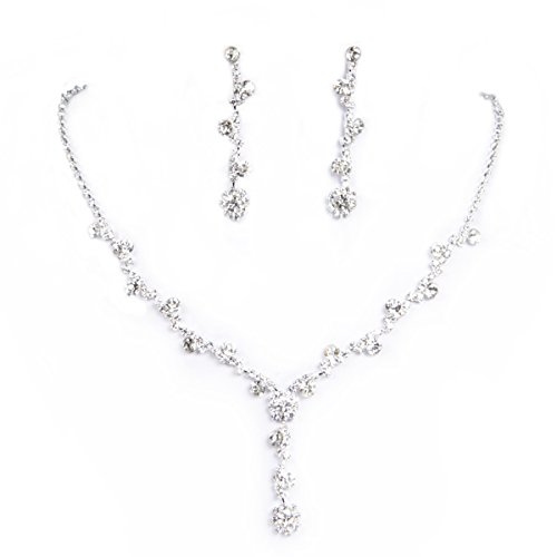Clearbridal Women's Wedding Jewelery Sets Fashion Bride Earrings & Pendant Necklace 15049