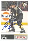 Bob Errey, Pittsburgh Penguins, 1991 Score Autographed Card