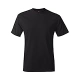 Hanes Men's Tagless T-Shirt (Black) (Small)