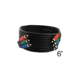 3RCA (Component Video) Male to Male Cable: 6 ft - by Abacus24-7