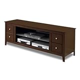 TechCraft Mahogany Colored Credeza Style TV Stand
