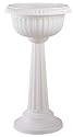 Garden Scene GU180 18-Inch Diameter Grecian Pedestal Urn, White