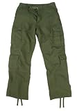 Olive Drab Vintage Paratrooper Rip-stop, 8-pocket Cargo Pants