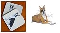 Boxer Beverage Coaster Set