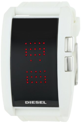 Diesel Men's DZ7168 White Color Domination LED Digital Black Dial Watch Diesel Men's DZ7168 White Color Domination LED Digital Black Dial Watch