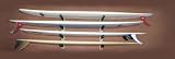 Surfdogz - Four Board, Wood, Horizontal Surfboard Storage Rack