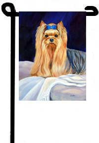 Yorkie - Bed Bug - Canvas House Flag