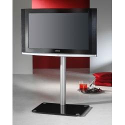 VCM Alina LCD-Standfuß Aluminium Schwarzglas